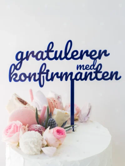 GRATULERER MED KONFIRMANTEN - kaketopp