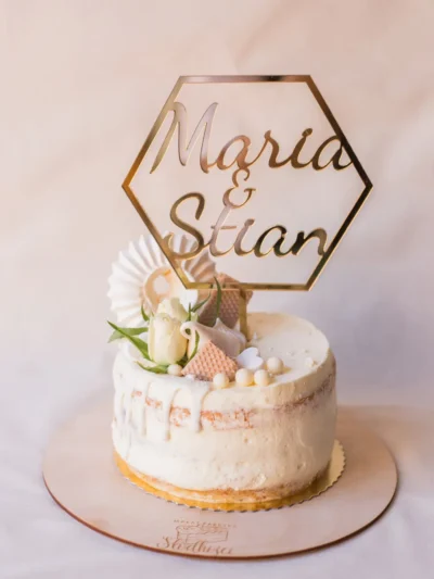 HEXAGON (2 navn) - kaketopp