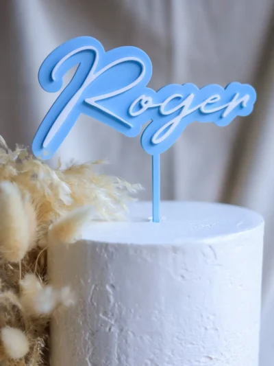 3D KAKETOPP - 1 navn