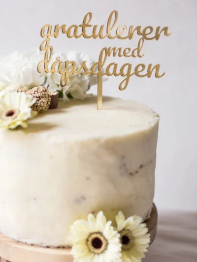 GRATULERER MED DÅPSDAGEN (v1) - kaketopp