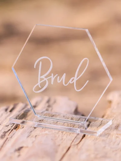 BORDKORT - HEXAGON m/fot