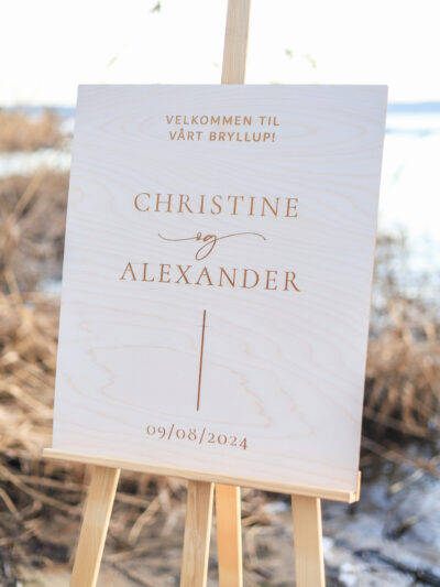 VELKOMSTSKILT TIL BRUDEPARET (v2)