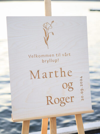 VELKOMSTSKILT TIL BRUDEPARET (v1)