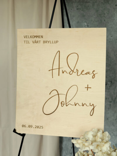 VELKOMSTSKILT TIL BRUDEPARET (7)